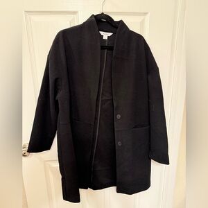 Black Coat with Button Closure Old Navy NWOT